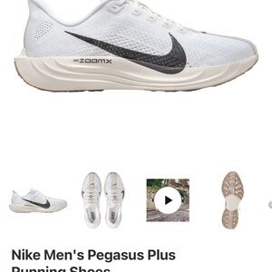 Nike Men's ZoomX Running Shoes - White and Black